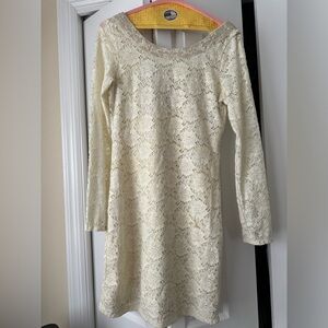 Denim & Supply Ralph Lauren Eyelet Dress. Size: Small. Color: Cream.